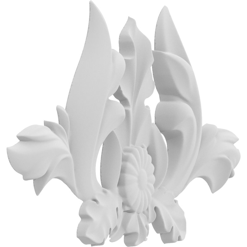 Rosette Wayne, H 1,5 po x l 2 po x P 0,25 po