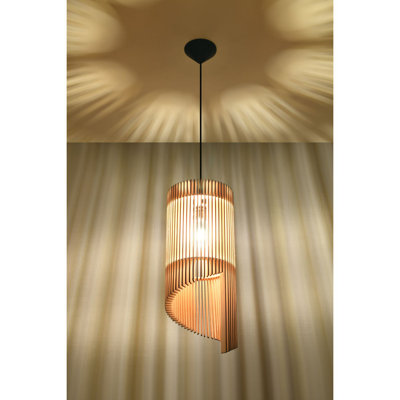 Drews 1 - Light Wood Pendant