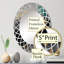 Vitsada - Miroir mural moderne ovale-410475176