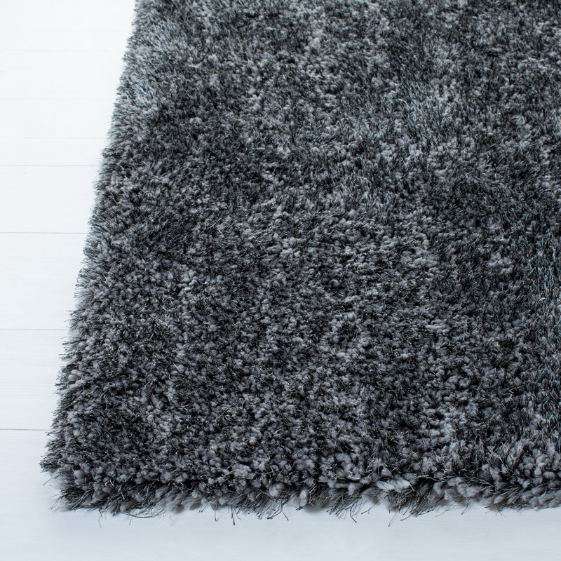 Tapis gris touffeté à la main Delane, Rectangle 3 pi x 5 pi