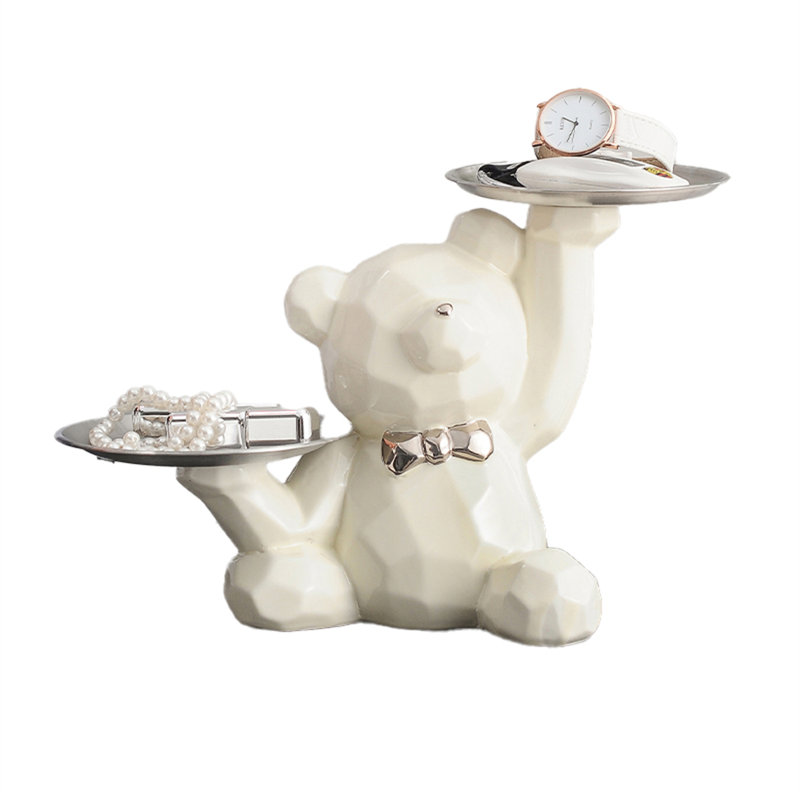 Key Storage Ornament, White