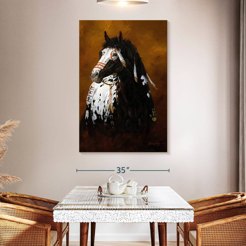 Brampt Sioux War Pony, 51" H x 34" W
