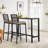 2 - Person Patio Dining Set with Rectangular Table , Cushions Included-387432140-387254661