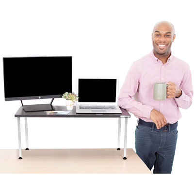 Adjustable Metal Base Standing Desk Converter