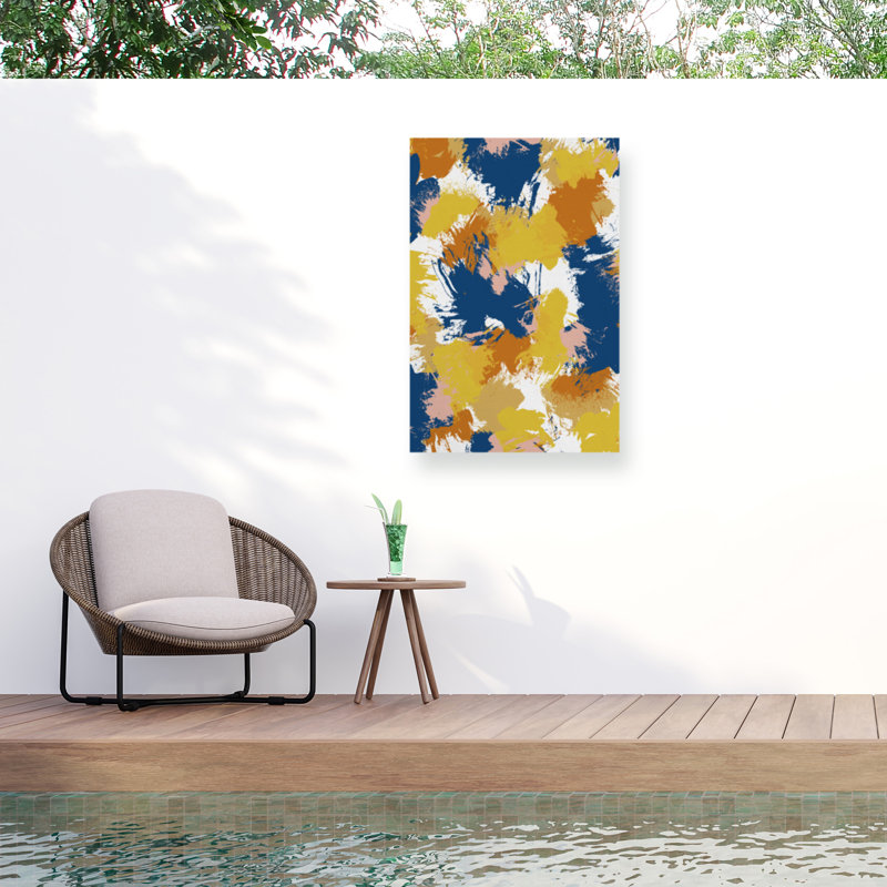 Orara Studio  Colourful Abstract I Outdoor  Canvas, H 12 po x l 19 po