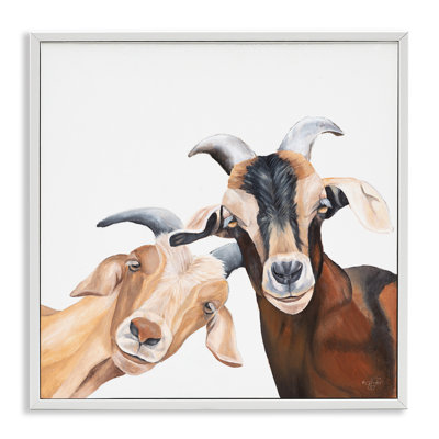«Happy Goat», souriant, giclée par Diane Fifer