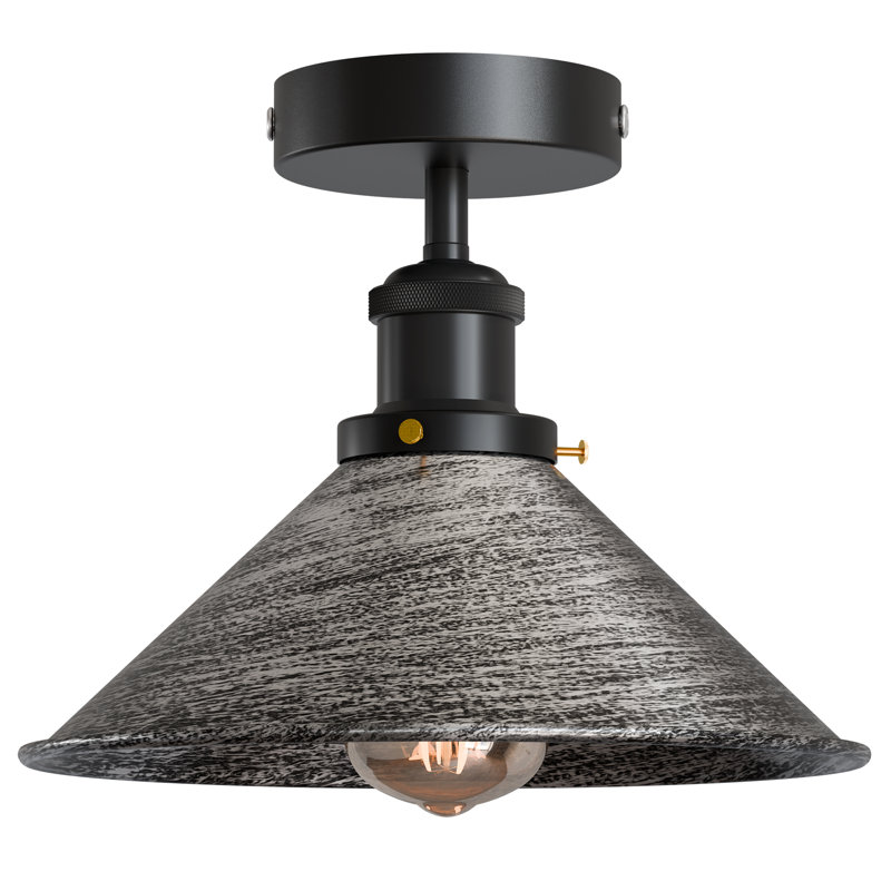 Langleyville Flush Mount, Brushed Silver
