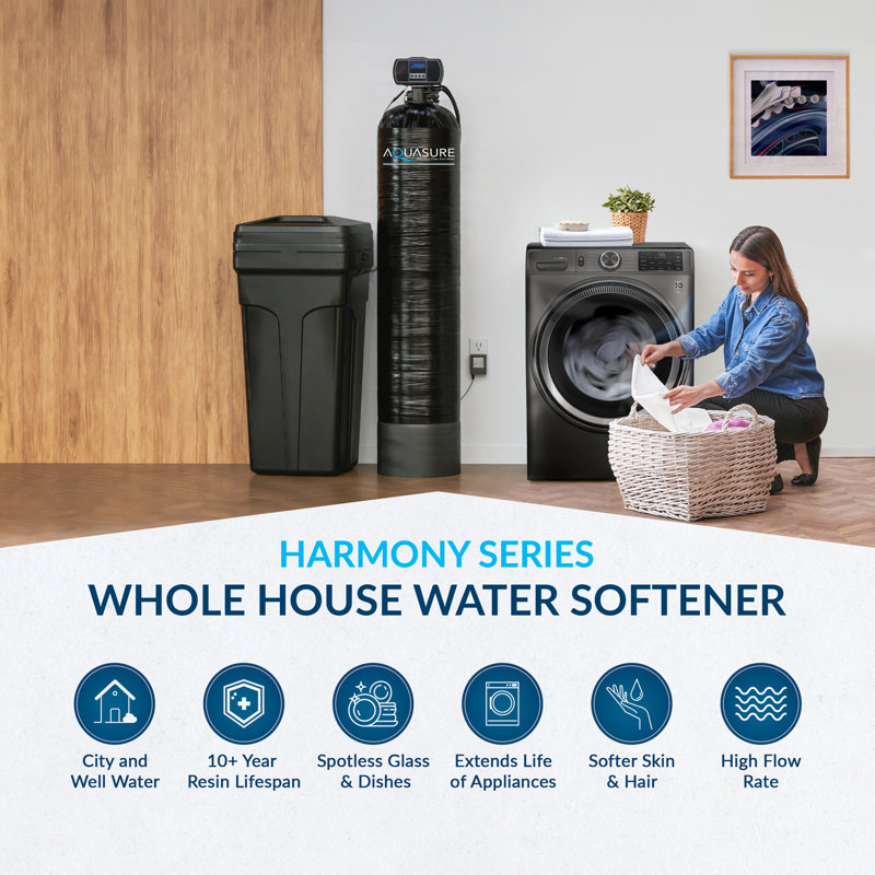 Aquasure Harmony 64,000 Grain Whole House Water Softener System