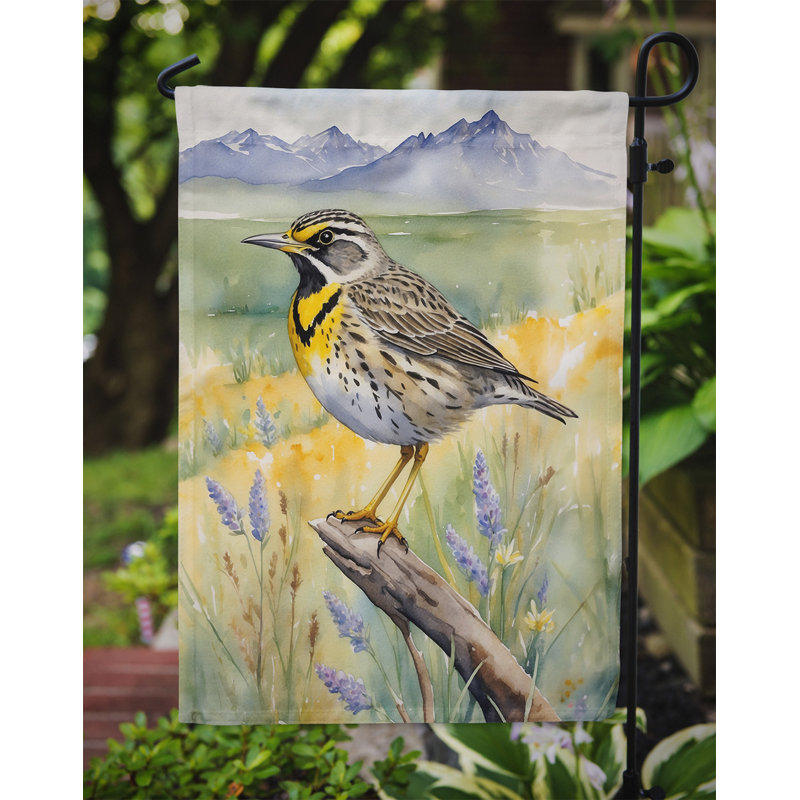 Drapeau de jardin, Wyoming Meadowlark occidental