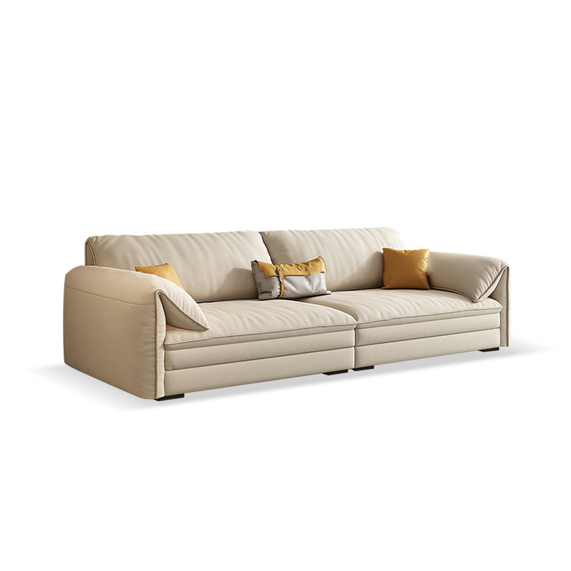 Canapé modulaire kaki en polyester, H 31,89 po x l 98,43 po x P 41,34 po, 3