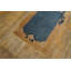 Open Solid Light Blue Field Antique Chinese Peking Wool Hallway Runner Rug
