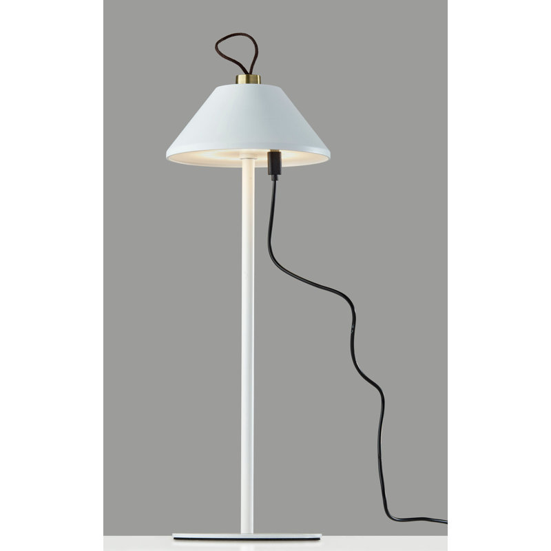 Danny LED Cordless Table Lamp, White