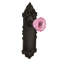 Victorian Plate with Crystal Pink Door Knob-1509113200