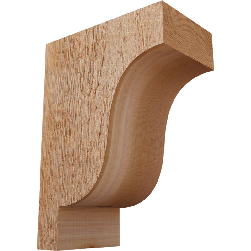 Newport Corbel, H 14 po x l 6 po x P 10 po, Cèdre rouge, Sciage brut