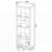 Black 3-Shelf Media Tower with Cabinet