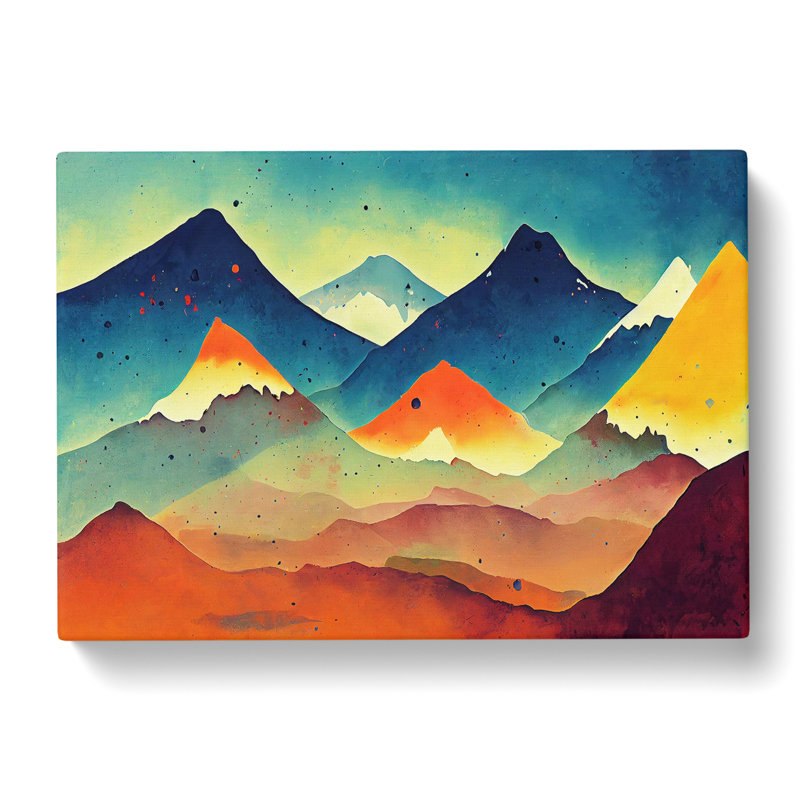 Mountain Splash Vol.3 Abstract - Wrapped Canvas