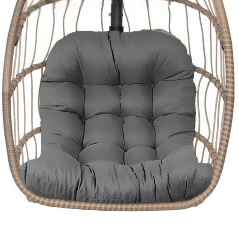 Outdoor Waterproof Egg Chair Cushion – 49"x37"x7.8" Extra Thick, Fade-resistant, Easy-clean Swing Basket Seat Pad For Garden, Balcony & Porch