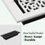 Grille en fonte d'aluminium 3 po x 10 po Achek-81354494-81355410