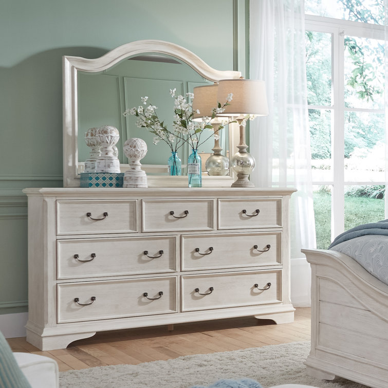 Amritbir 64'' W 7 - Drawer Dresser with Mirror