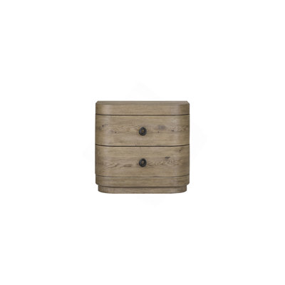 Large 2-Drawer Nightstand In English Knotty Oak