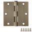 Charnière de porte, 3,5 po, rayon de coin carré, paquet de 6-99206368