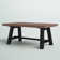 Adam Rustic Industrial Solid Wood Rectangular Coffee Table