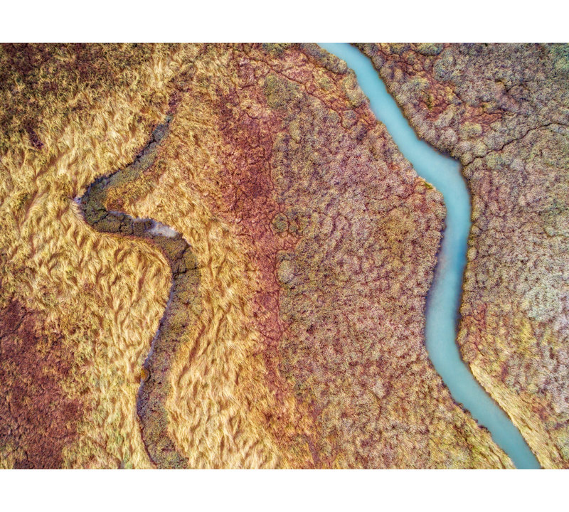 Abstract Aerial Landscape V Print by Frank Peters, Wrapped Canvas, No Mat, 24" H x 32" W