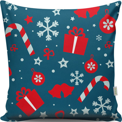 Housse et insert de coussin carré en mélange de coton Jannie