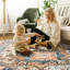 Tapis à motif floral lavable Fillender-105705384