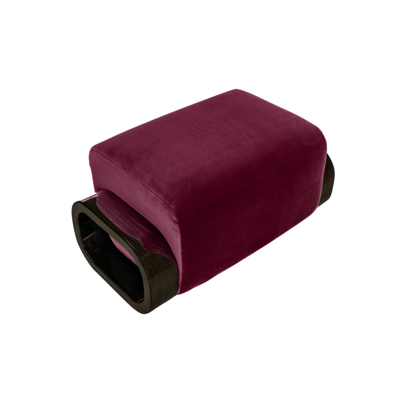 Cayenne Ottoman, Cranberry Velvet
