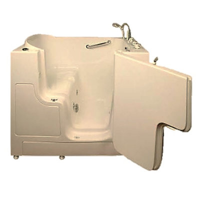 52'' x 30'' Whirlpool Fiberglass Bathtub with Faucet