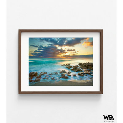 Reproduction d'affiche de bord de mer, grande idée de décor de chambre à coucher, maison de plage, restaurant de fruits de mer, plage des Caraïbes