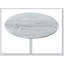 Table de bout l 15,5 po avec plateau texturé en marbre gris réglable en hauteur