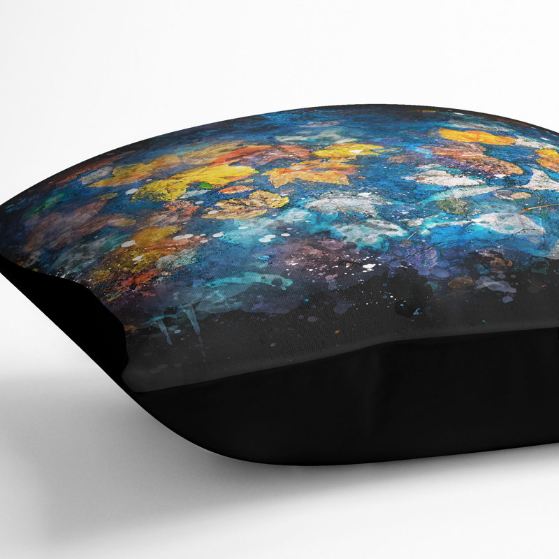 Square Throw Cushion, Black, 40cm H x 40cm W x 15cm D