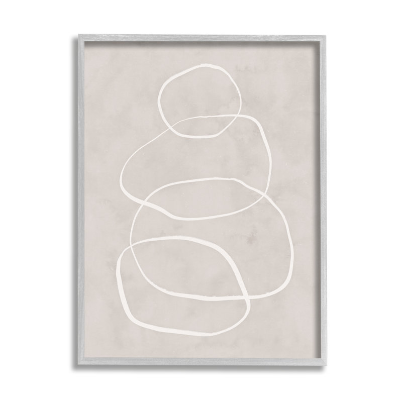 Rock Balance, dessin au trait, rétro, H 11 po x l 14 po, Estampe numérique Farmhouse