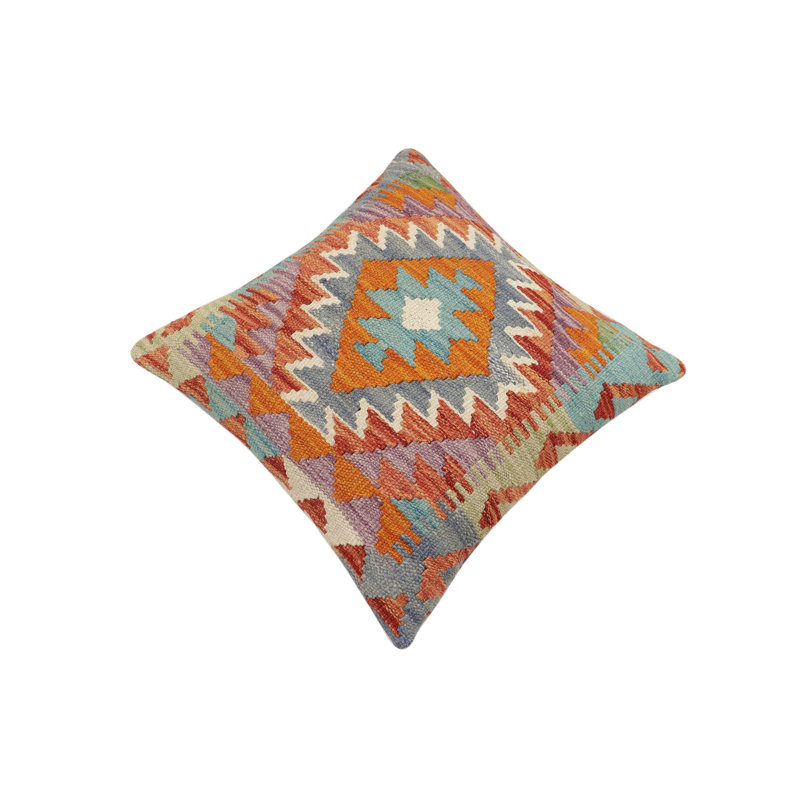 100% Wool Throw Square Pillow Cover & Insert