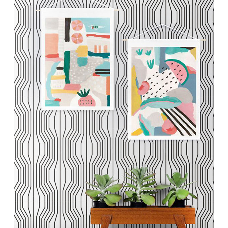 Afeefah Matte Mural, 208cm H x 146cm W