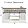 Milaun 58'' Media Console for TVs Up To 70" with Adjustable Shelf