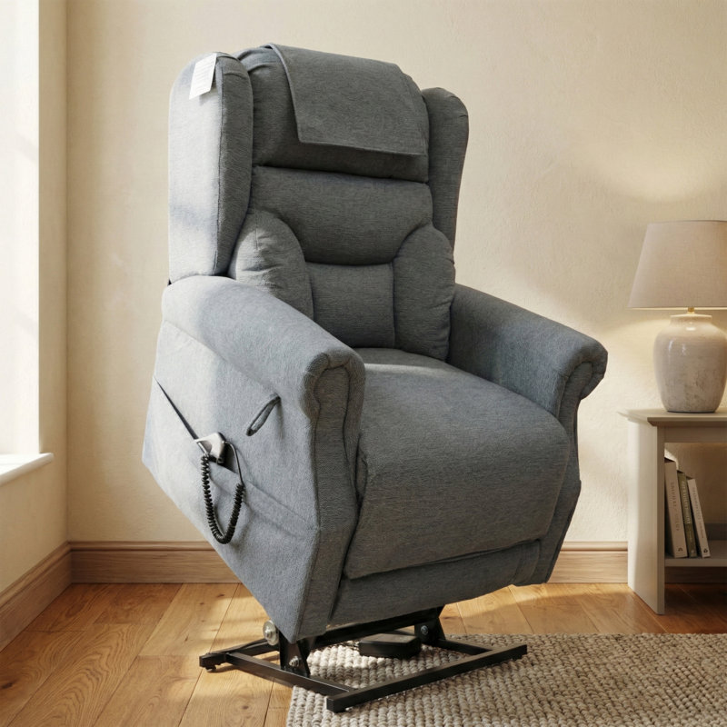 85cm Wide Lift Assist Standard Recliner, Grey