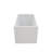 43" Acrylic Free Standing Bath Tubs Modern White Soaker Tub