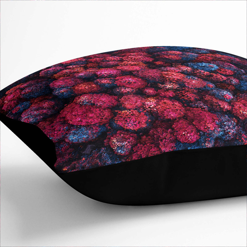 Imaginary Forest Cushion with Filling, Black, 40cm H x 40cm W x 15cm D