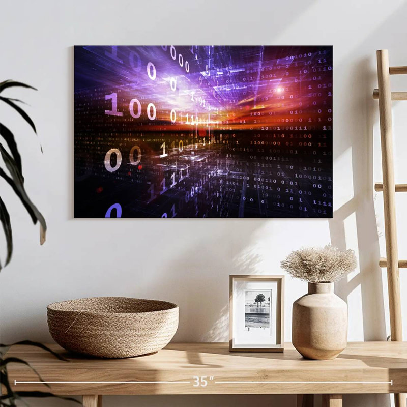 Keiri Digital Numbers, 16" H x 24" W