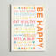 Elitia «Be Happy Typographie», art-26208792-100812306