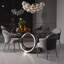 Fauteuil rembourré gris Dooling