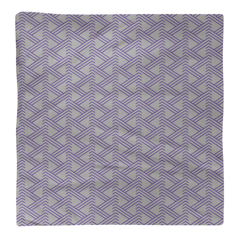 Serviette de table en coton Zig Zag, Croisé en coton, H 0,1 po x l 10 po x P 10 po, Jaune clair