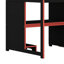 Lit mezzanine en bois avec bureau intégré, garde-robe, DEL et tiroir-116235806