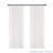 Pinch Pleat Semi-Sheer Single Curtain Panel with Rings and Clips Included-802094670-802094674