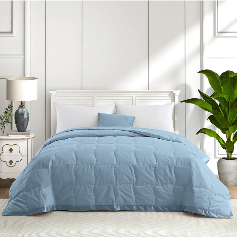  Surdimensionné en duvet de coton léger, Complète, Bleu ciel