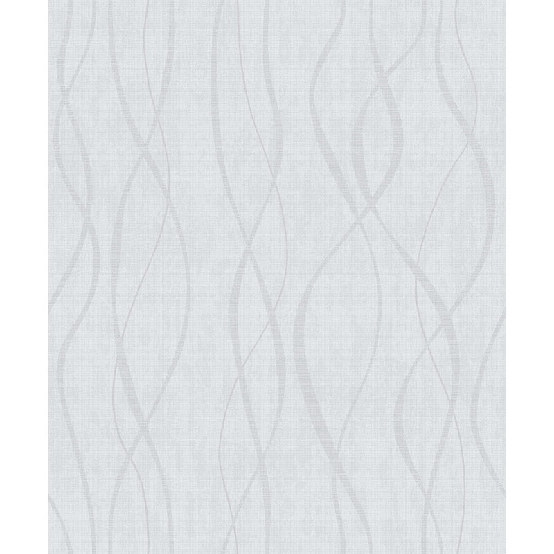 Rouleau de papier peint spécial 2 rubans à paillettes, Argenté / Gris