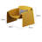 Modern Minimalist M-Shaped Crab Chair - Bright Yellow Tech-Fabric Single Sofa Chair, Italian Light Luxury Living Room Lounge Chair-1430623235
